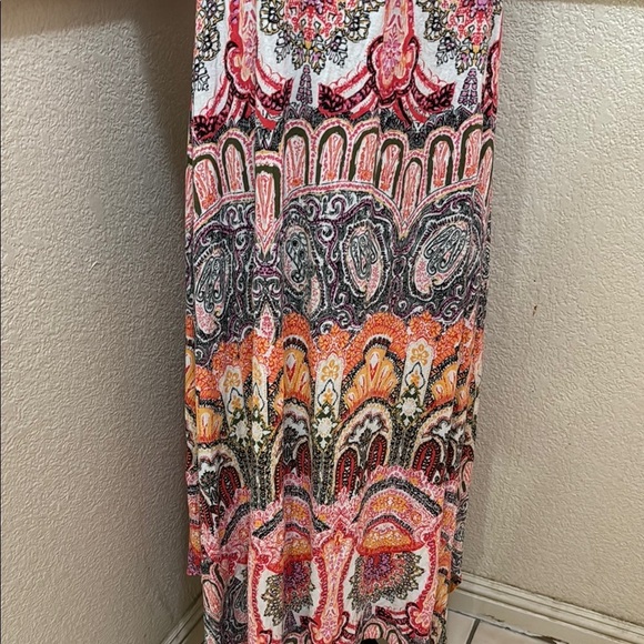 Ellen Tracy Size M Colorful Paisley Sleeveless Maxi Dress!! - Picture 10 of 10